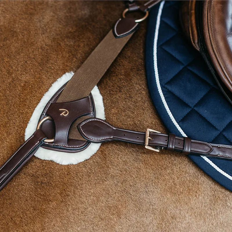 Dy'on D Collection 5-Point Elastic Breastplate - Brown-1