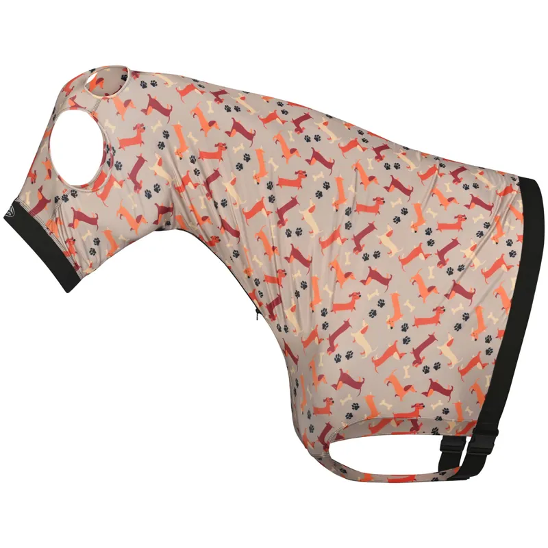 Weatherbeeta Printed Stretch Hood - Dachshund-3