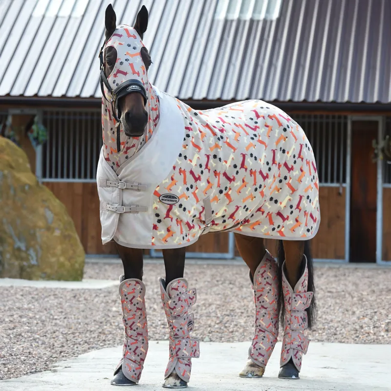 Weatherbeeta Printed Stretch Hood - Dachshund-2