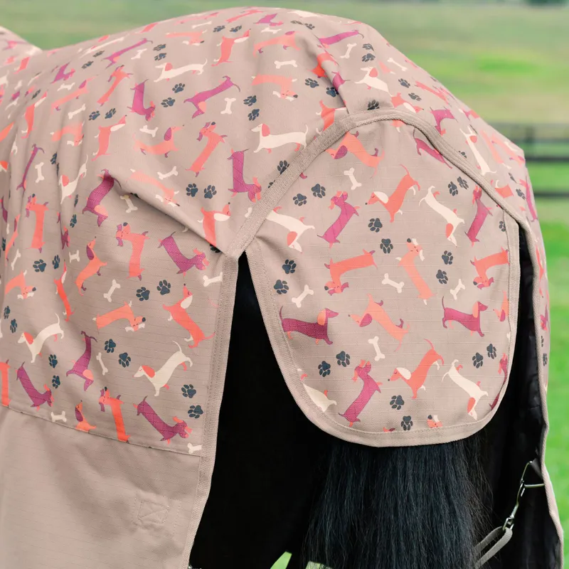 WeatherBeeta ComFiTec Essential 220g Combo Turnout Rug - Dachshund-4