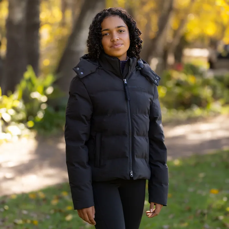 LeMieux Young Rider Daisy Waterproof Junior Coat - Black-1