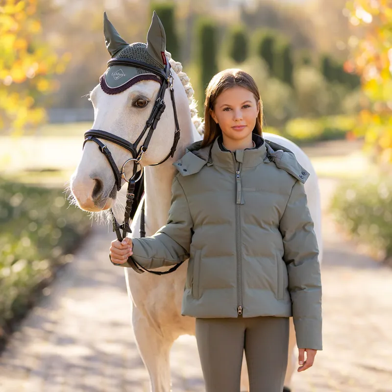 LeMieux Young Rider Daisy Waterproof Junior Coat - Rosemary-6