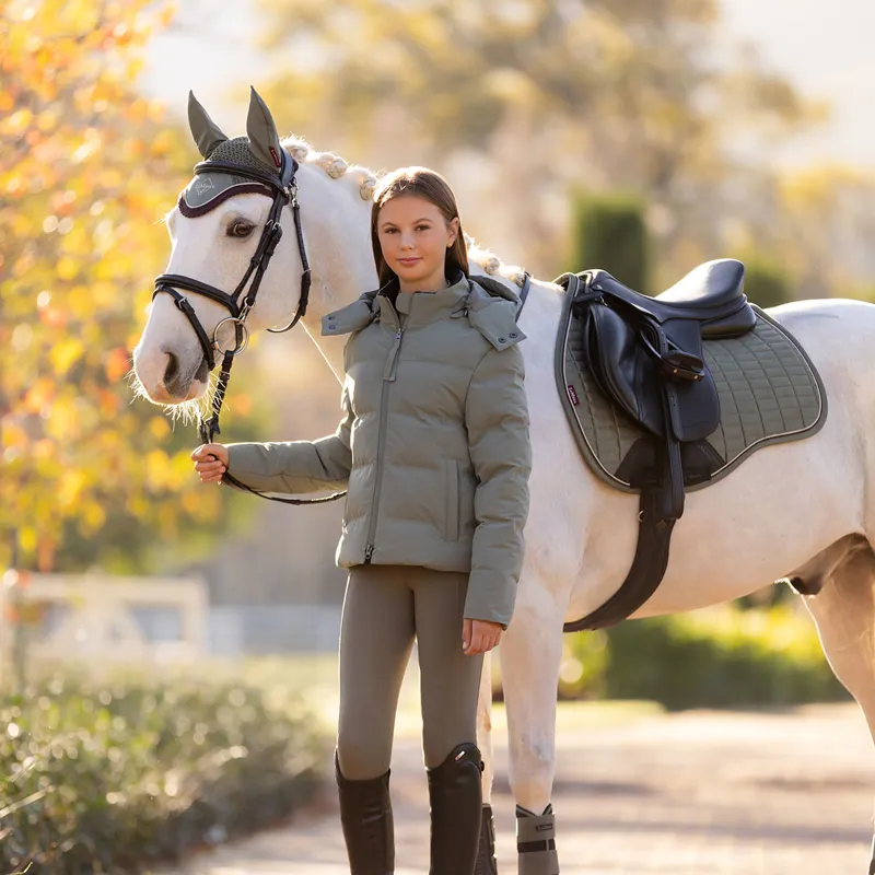 LeMieux Young Rider Daisy Waterproof Junior Coat - Rosemary-5