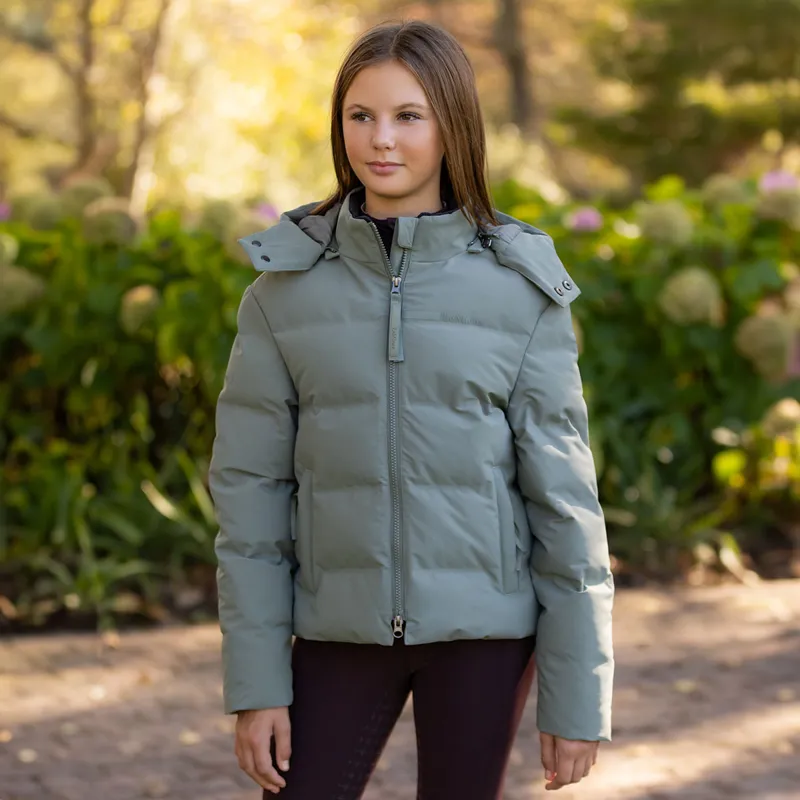LeMieux Young Rider Daisy Waterproof Junior Coat - Rosemary-2