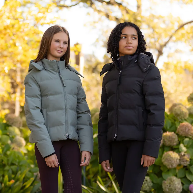 LeMieux Young Rider Daisy Waterproof Junior Coat - Rosemary-8