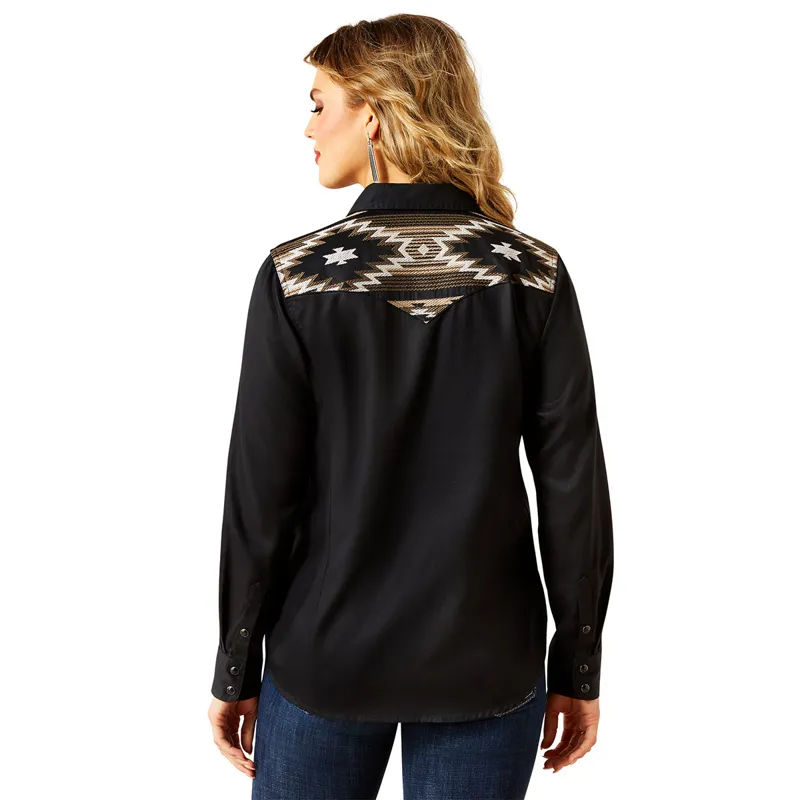 Ariat Dawn Western Womens Shirt - Black-2