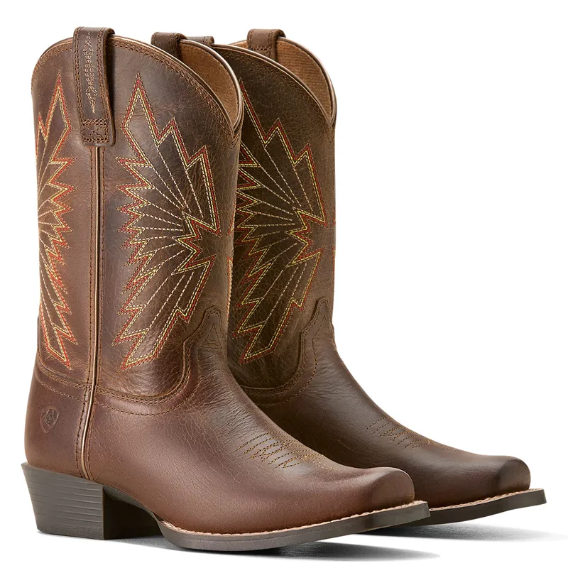 Ariat Decatur Junior Western Boots - Honey Bee-4