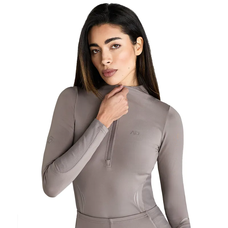 Aztec Diamond Define Ladies Long Sleeve Base Layer - Truffle-2