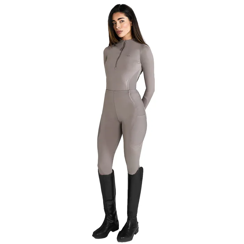 Aztec Diamond Define Ladies Long Sleeve Base Layer - Truffle-1