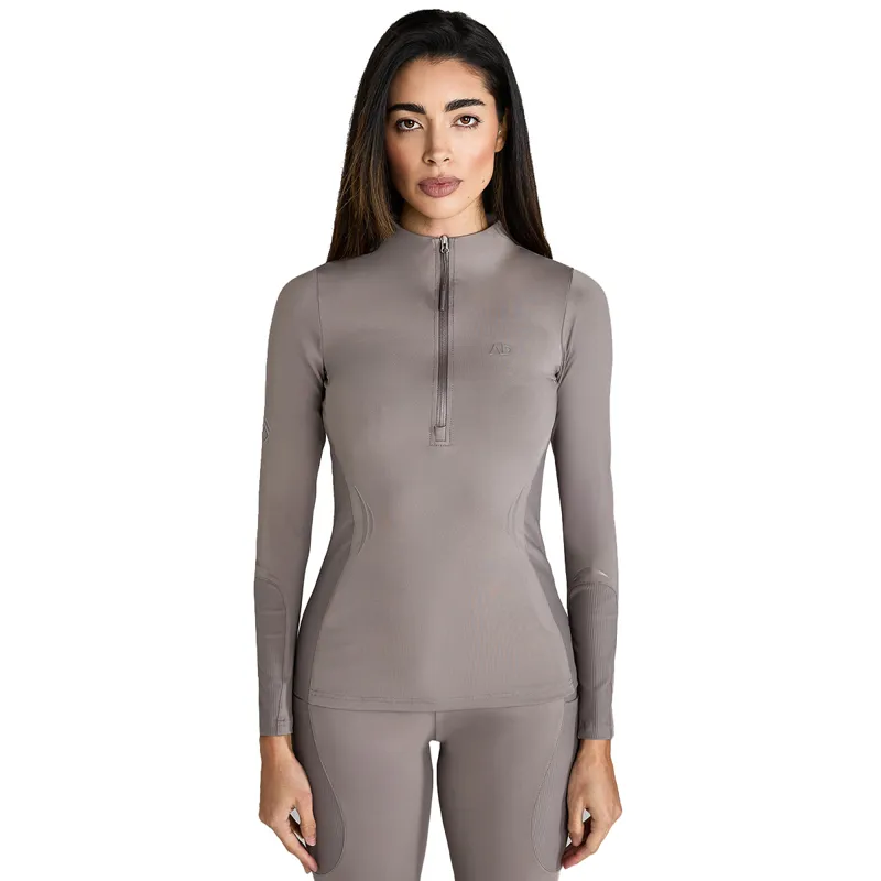 Aztec Diamond Define Ladies Long Sleeve Base Layer - Truffle