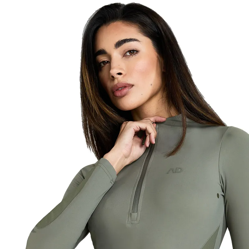 Aztec Diamond Define Ladies Long Sleeve Base Layer - Sage-6