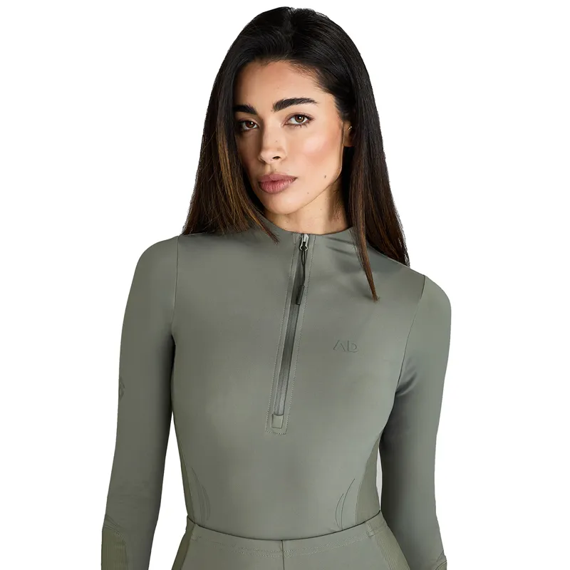 Aztec Diamond Define Ladies Long Sleeve Base Layer - Sage-5