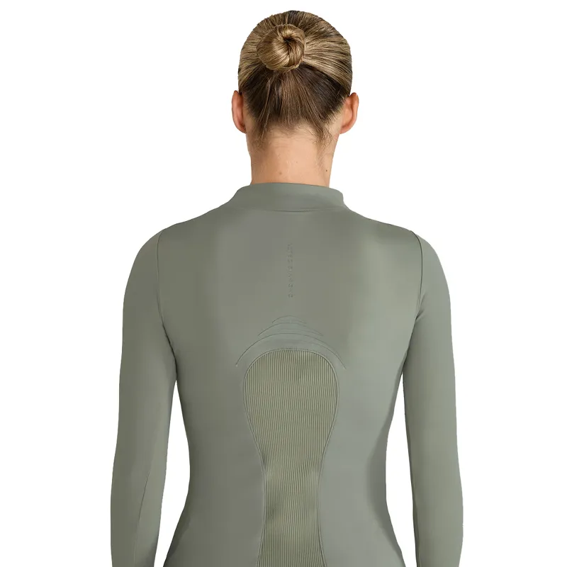 Aztec Diamond Define Ladies Long Sleeve Base Layer - Sage-2