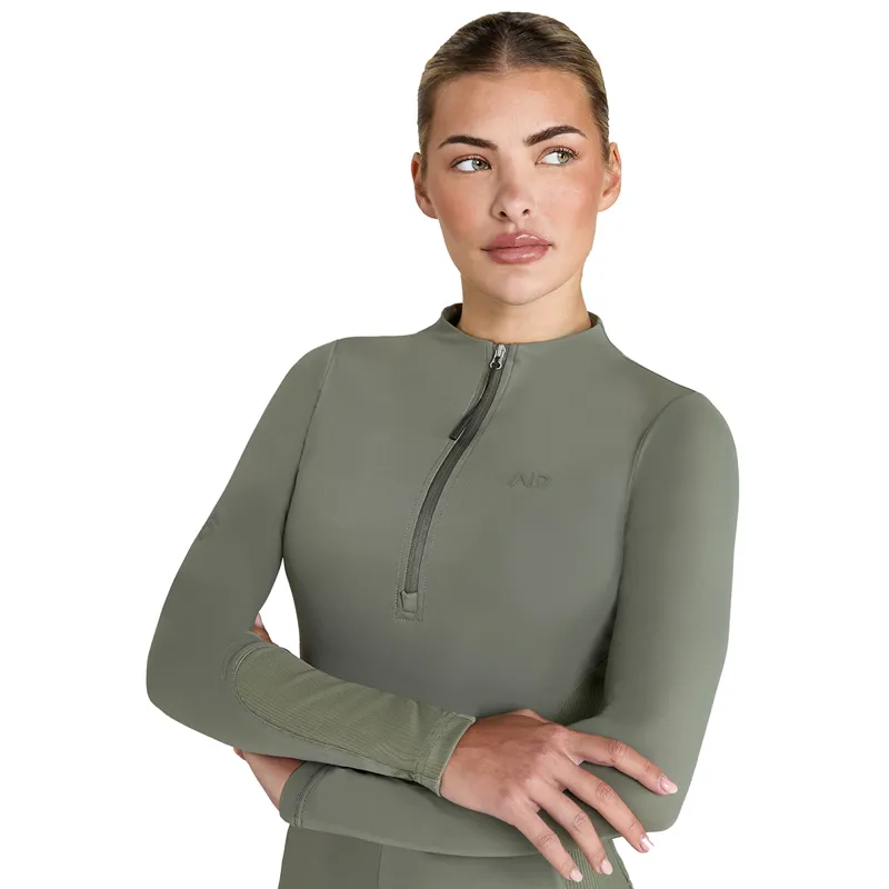Aztec Diamond Define Ladies Long Sleeve Base Layer - Sage-1