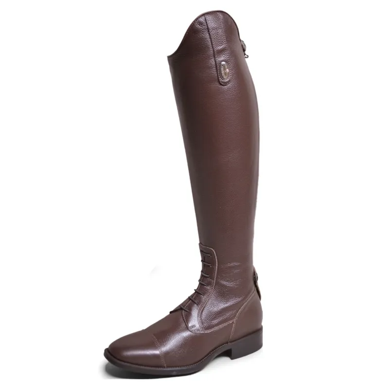 DeNiro Amabile Laced Tall Riding Boots - Quick Brown