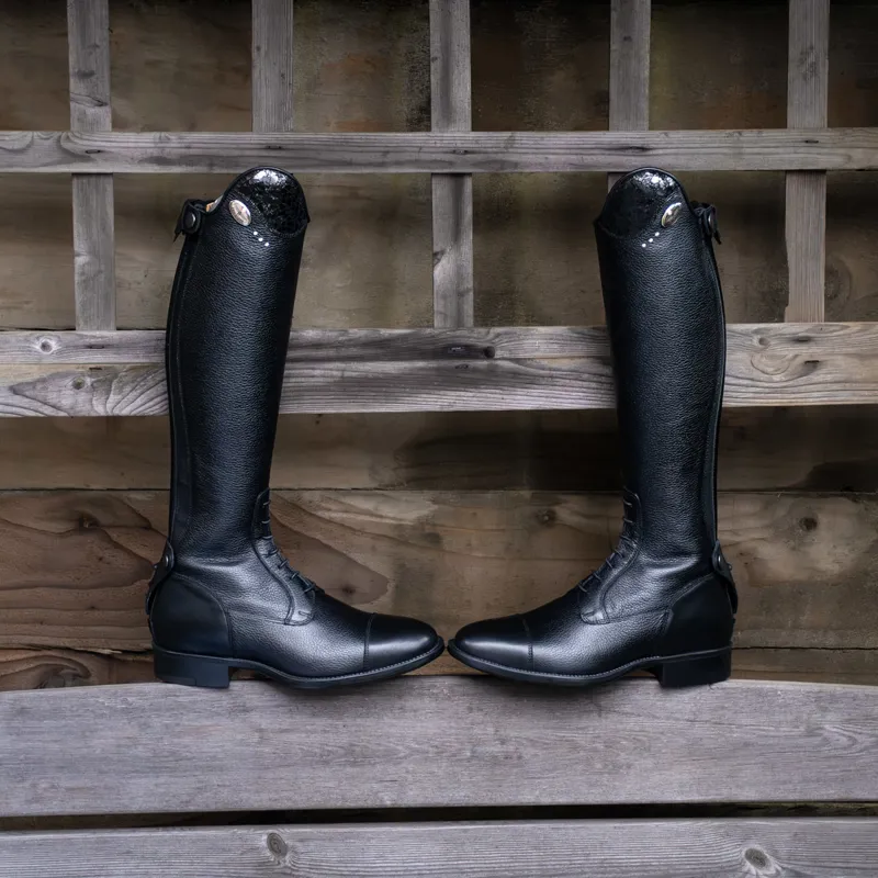 DeNiro Salentino Ice Laced Junior Tall Riding Boots - Quick Black/Black-10