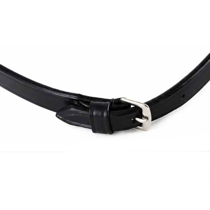 Dever Classic Rubber Grip Race Reins - Black-4
