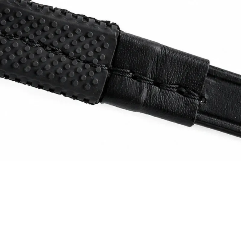 Dever Classic Rubber Grip Race Reins - Black-3