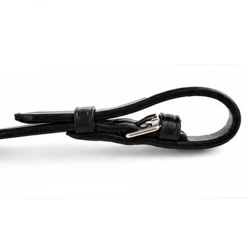 Dever Classic Rubber Grip Race Reins - Black-1