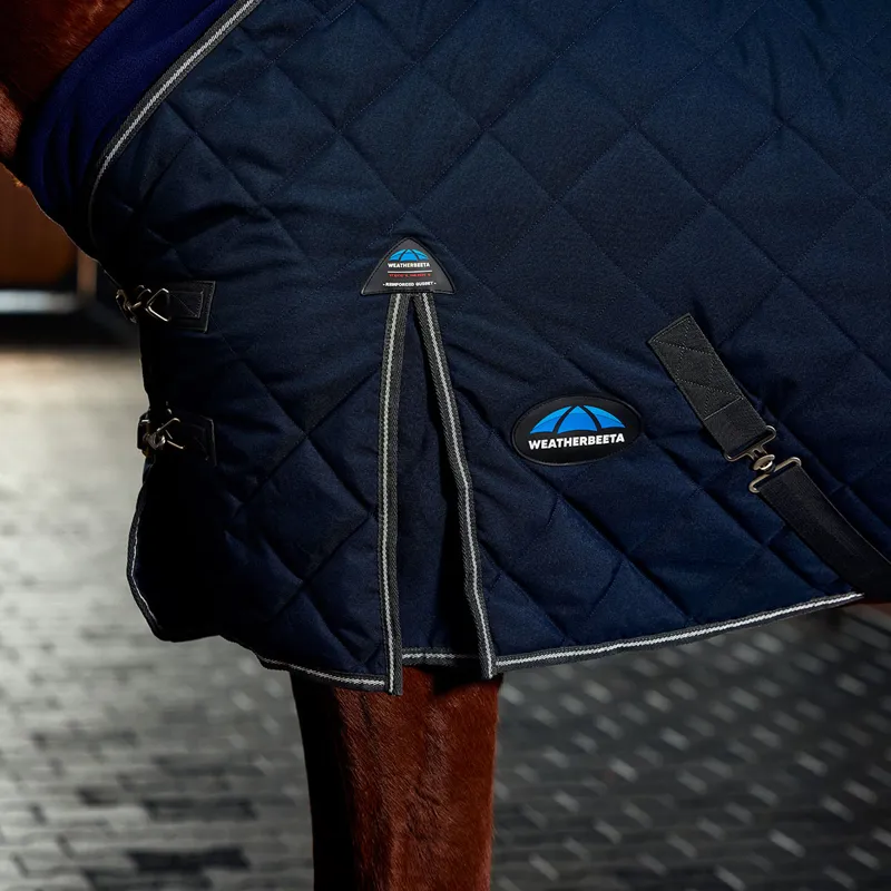 WeatherBeeta ComFiTec 1000D Diamond Quilt 220g Stable Rug - Navy-2