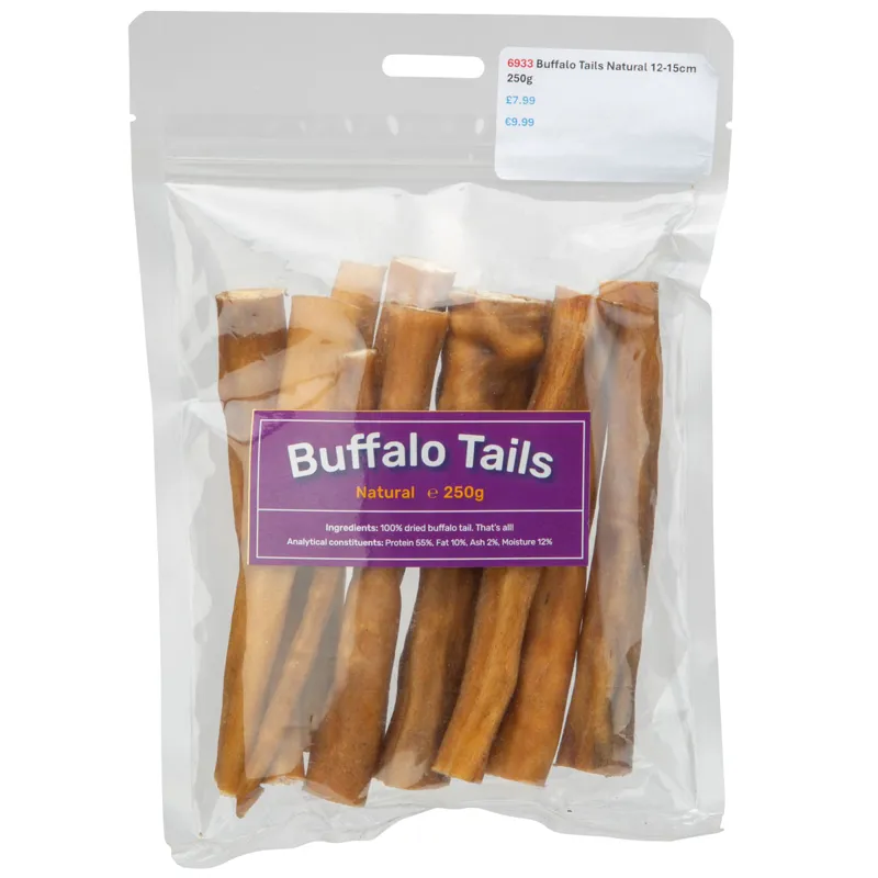 Digby and Fox Buffalo Tails for Dogs - Natural-1