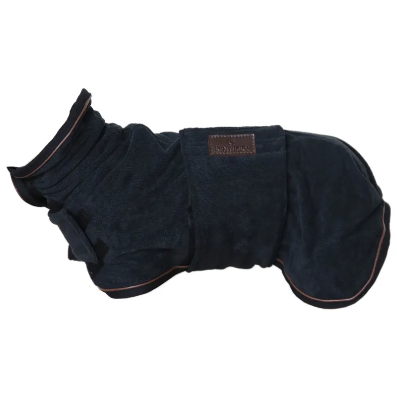 Kentucky Towel Dog Coat - Black-3