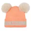 LeMieux Mini Double Pom Beanie - Peach Punch
