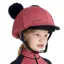LeMieux Mini Junior Double Pom Hat Silk - Cranberry COMING SOON