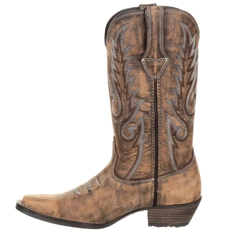 Durango Dream Catched Ladies Western Boots - Distressed Brown-1
