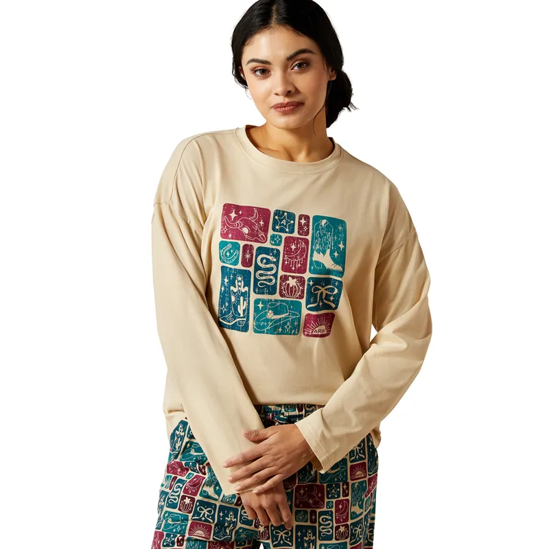 Ariat Dreams Womens Pyjama Set - Western Block-2