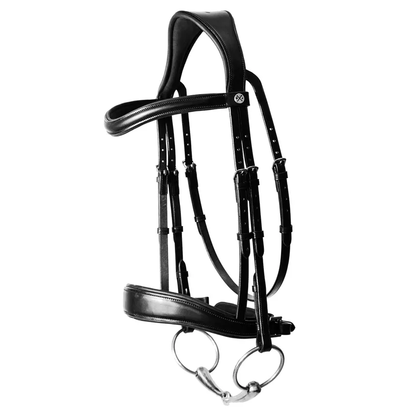 Henry James Dressage Bridle - Black-2