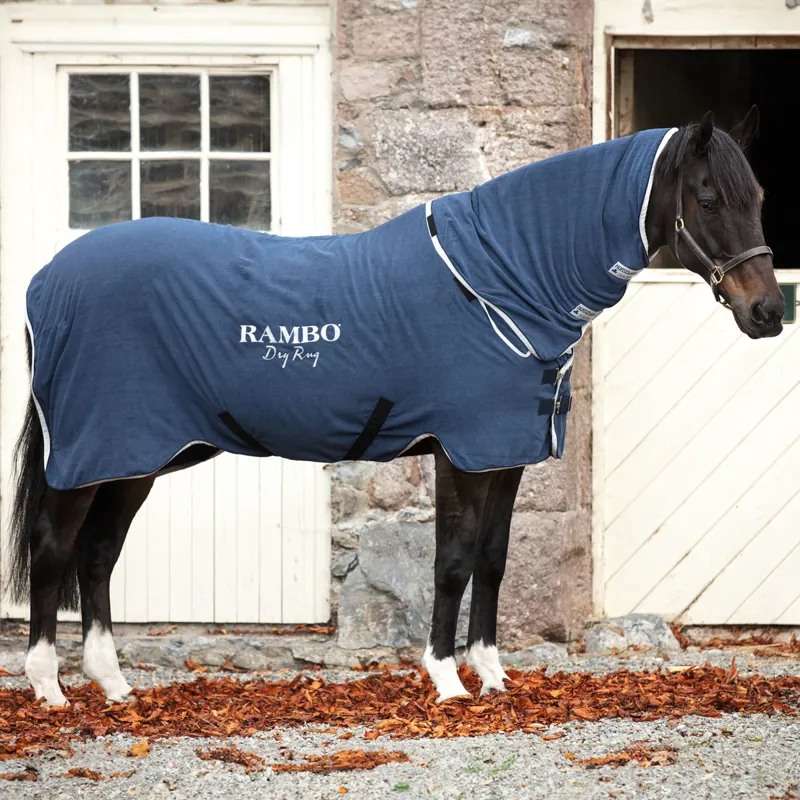 Rambo Supreme Dry Rug - Navy/Silver-2