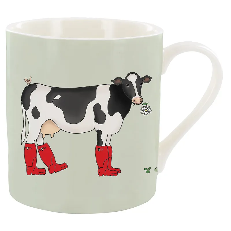 Emma Lawrence Mug - Black and White Cow