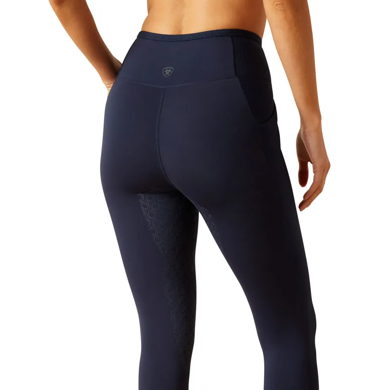 Ariat EOS Chic Half Grip Ladies Riding Tights - Navy Eclipse-4