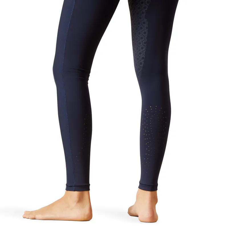 Ariat EOS Chic Half Grip Ladies Riding Tights - Navy Eclipse-3