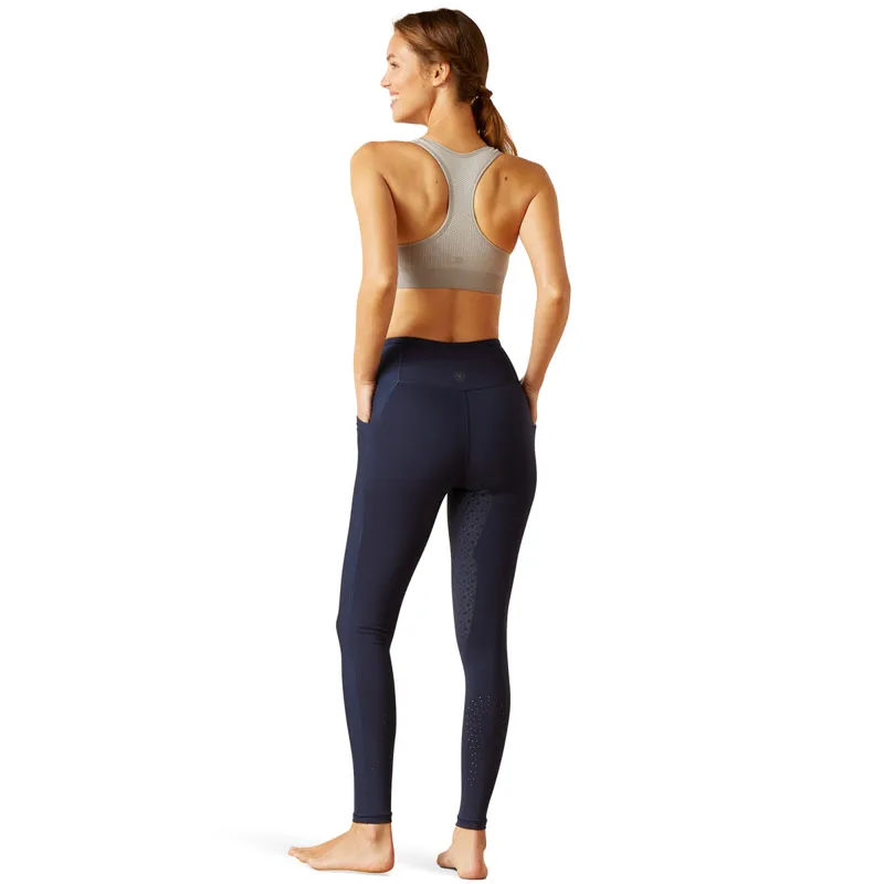 Ariat EOS Chic Half Grip Ladies Riding Tights - Navy Eclipse-2