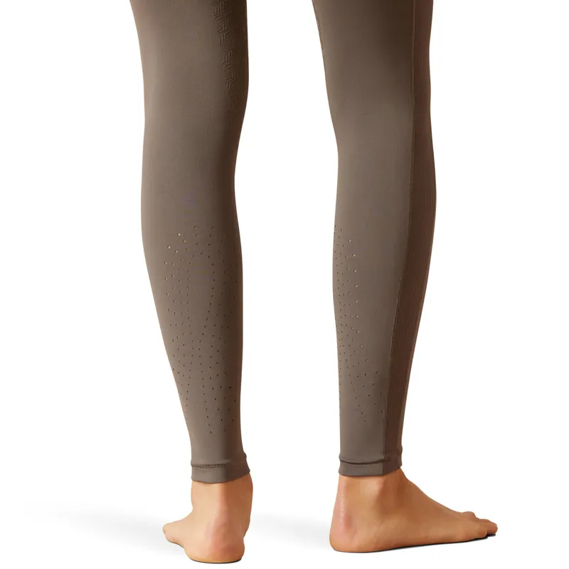 Ariat EOS Chic Half Grip Ladies Riding Tights - Plum Grey-2