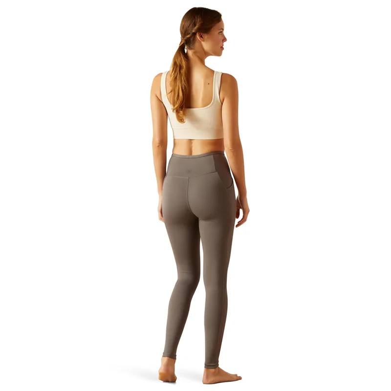 Ariat EOS Chic Half Grip Ladies Riding Tights - Plum Grey-1