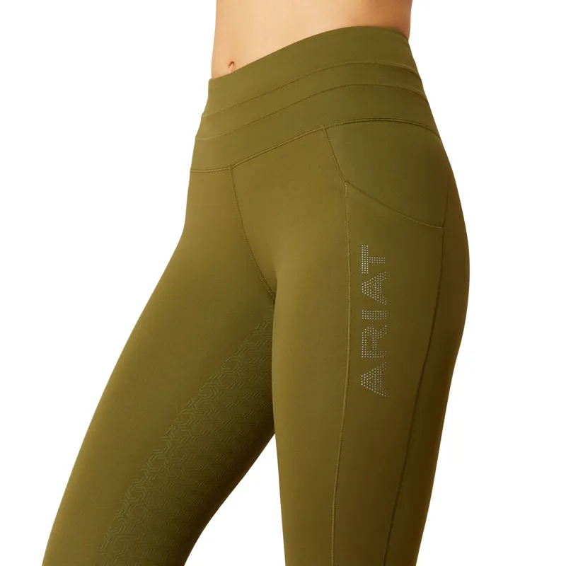 Ariat EOS 2.0 Full Grip Ladies Riding Tights - Winter Moss-4