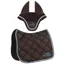 Equiline EQCHROMA Dressage Saddlecloth and Ear Net Set - Brown