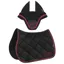 Equiline EQCHROMA Jump Saddlecloth and Ear Net Set - Black