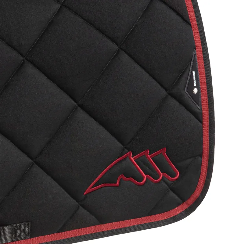 Equiline EQCHROMA Jump Saddlecloth and Ear Net Set - Black-1