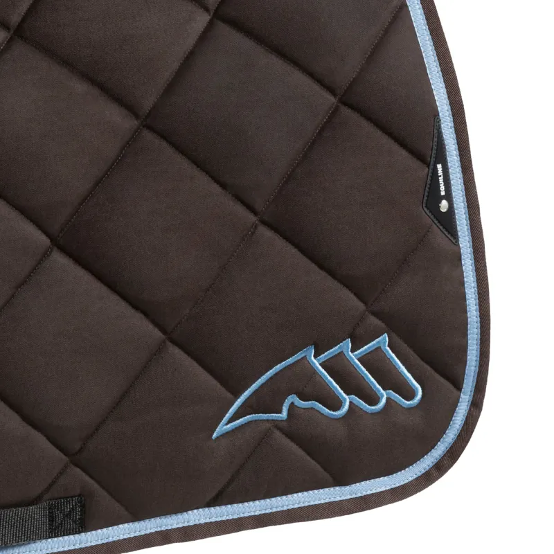 Equiline EQCHROMA Jump Saddlecloth and Ear Net Set - Brown-1