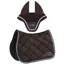 Equiline EQCHROMA Jump Saddlecloth and Ear Net Set - Brown