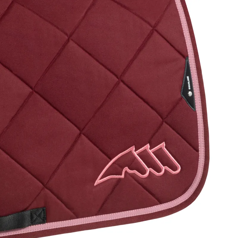 Equiline EQCHROMA Jump Saddlecloth and Ear Net Set - Burgandy-1