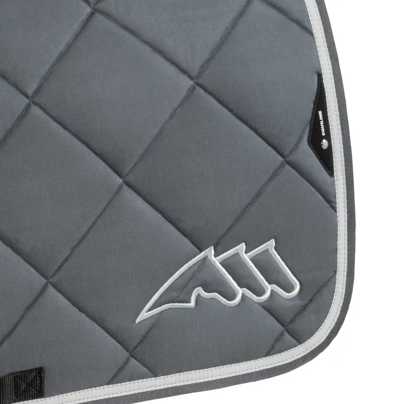 Equiline EQCHROMA Jump Saddlecloth and Ear Net Set - Grey-1