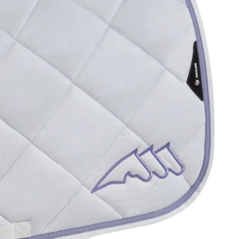 Equiline EQCHROMA Jump Saddlecloth and Ear Net Set - White-1