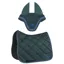Equiline EQCHROMA Dressage Saddlecloth and Ear Net Set - Green