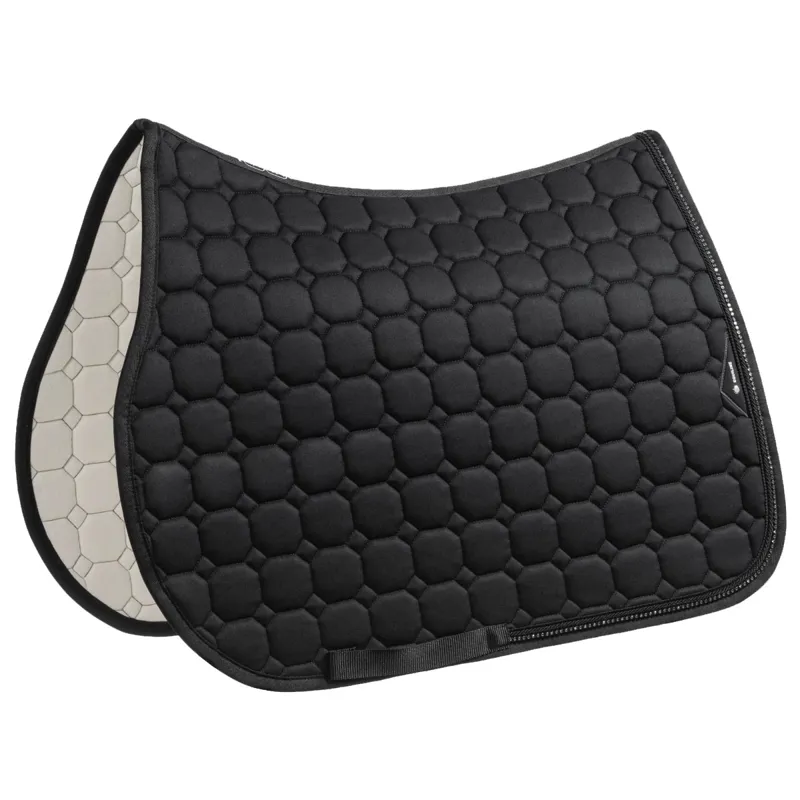 Equiline EQCRYSTARO Jump Saddlecloth with Rhinestones - Black