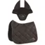 Equiline EQTRICOLORE Dressage Saddlecloth and Ear Net Set - Brown
